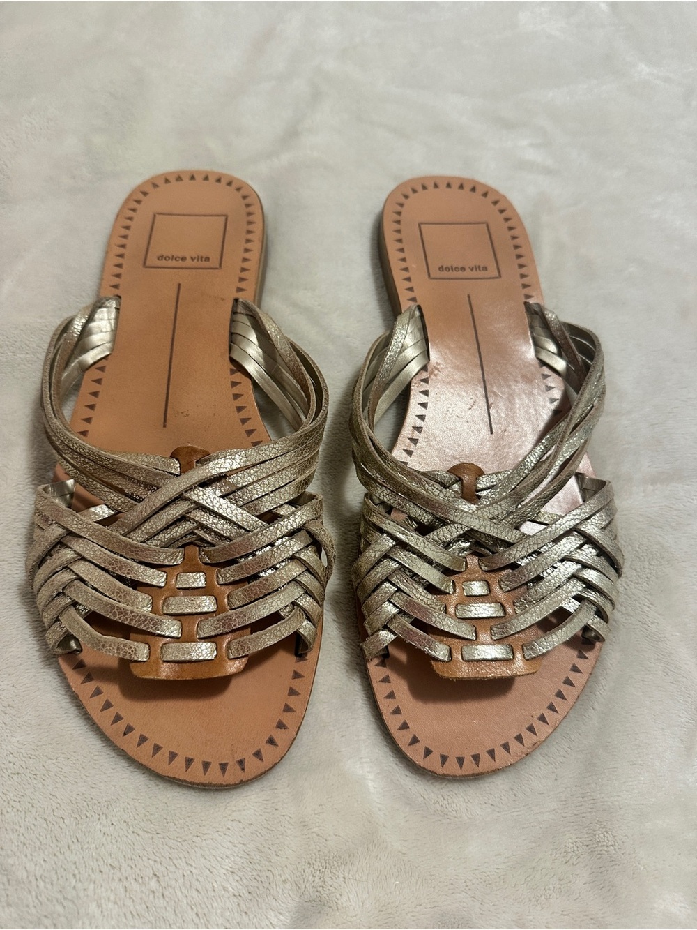 Dolce Vita Metallic Jacey Sandal Size 7.5 US Women’s - Picture 1 of 7